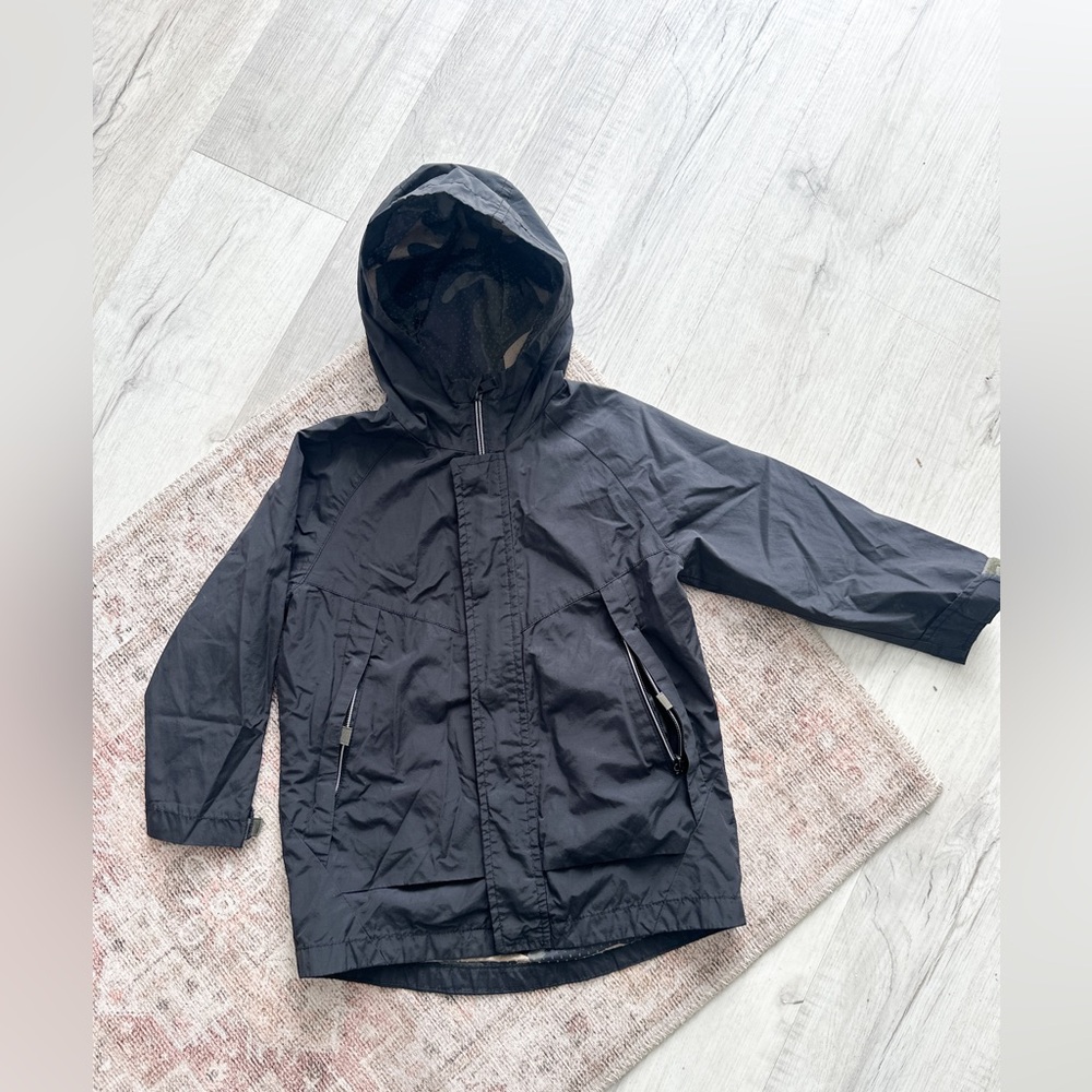 Zara Spring Hooded Jacket - Black - Lightweight- Size: 6